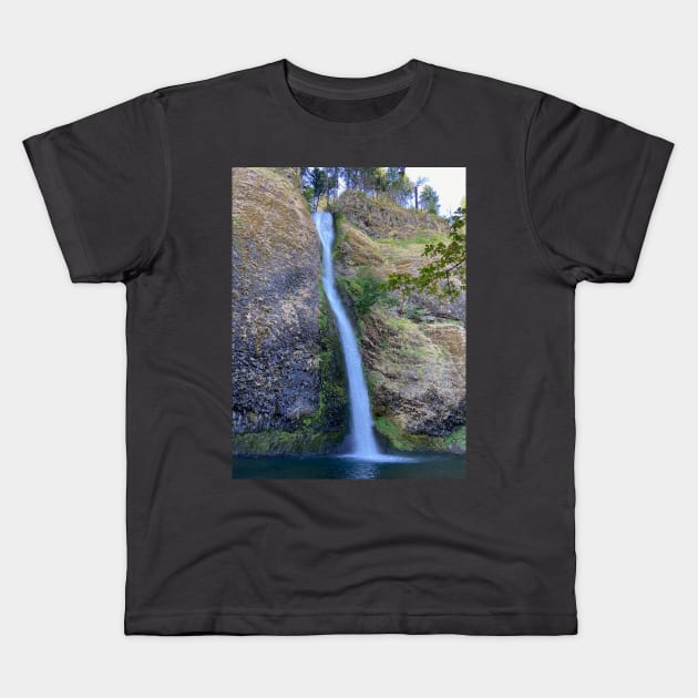 Oregon Waterfall Kids T-Shirt by Kitchen Sink Stickers and More!